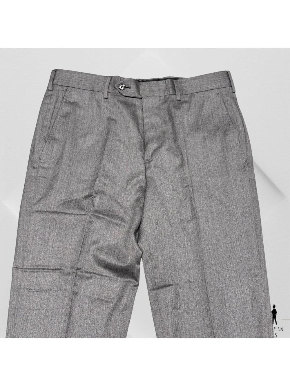 Southwick Clothes Dress Pants Men 32 32x29) 110s Wool Cuffed Charcoal Gray NWOT